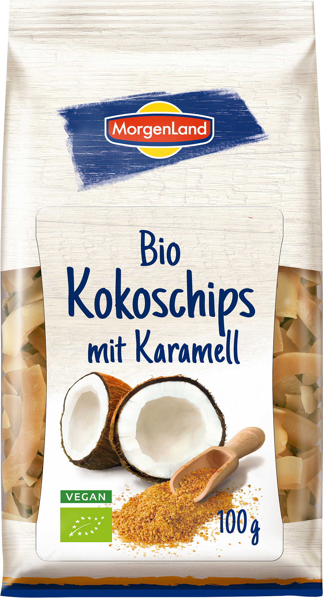 Morgenland Kokoschips Karamell 100g 