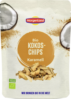 Morgenland Kokoschips Karamell 55g Morgenland Kokoschips Karamell 55g