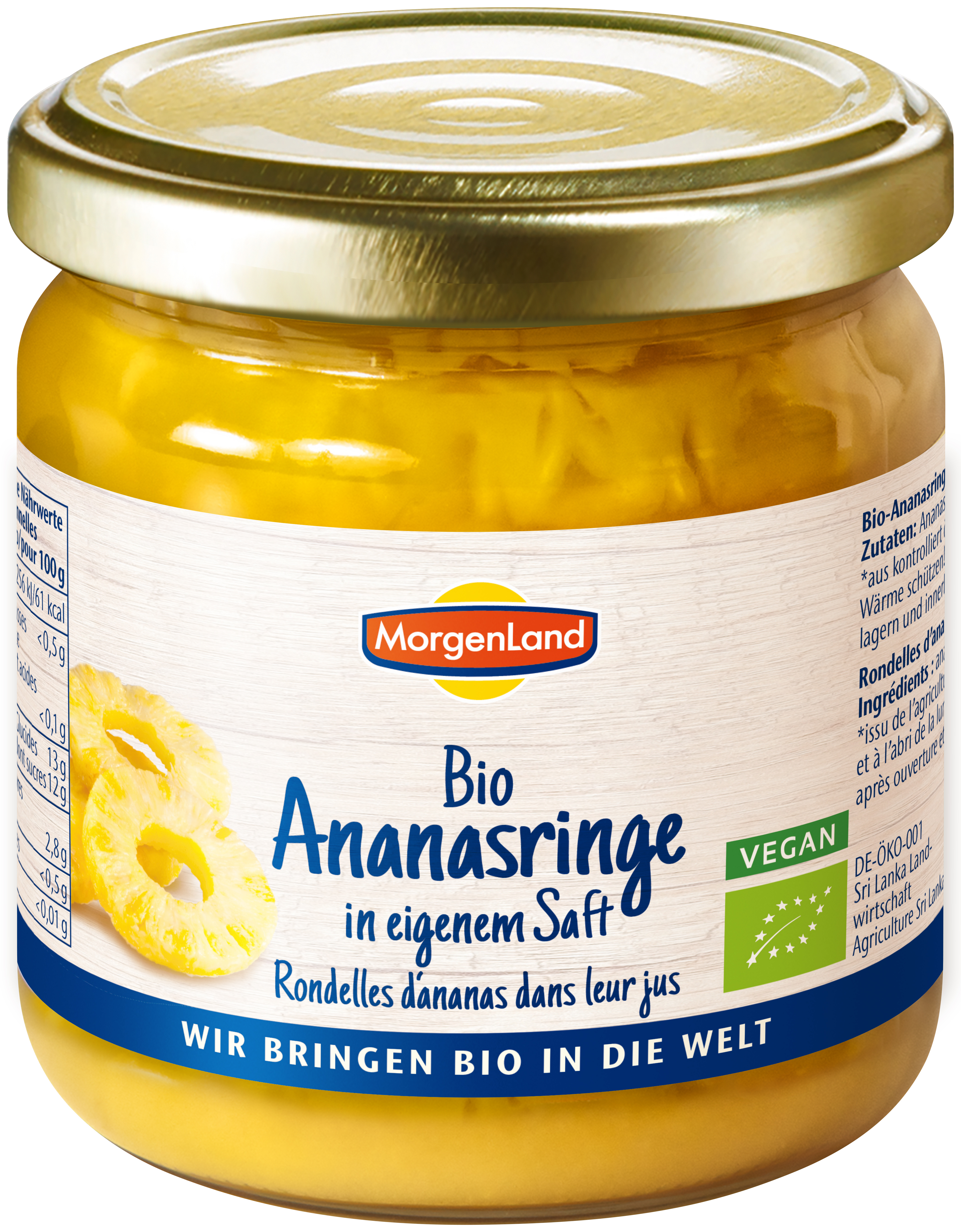 Ananasringe in eigenem Saft 370g