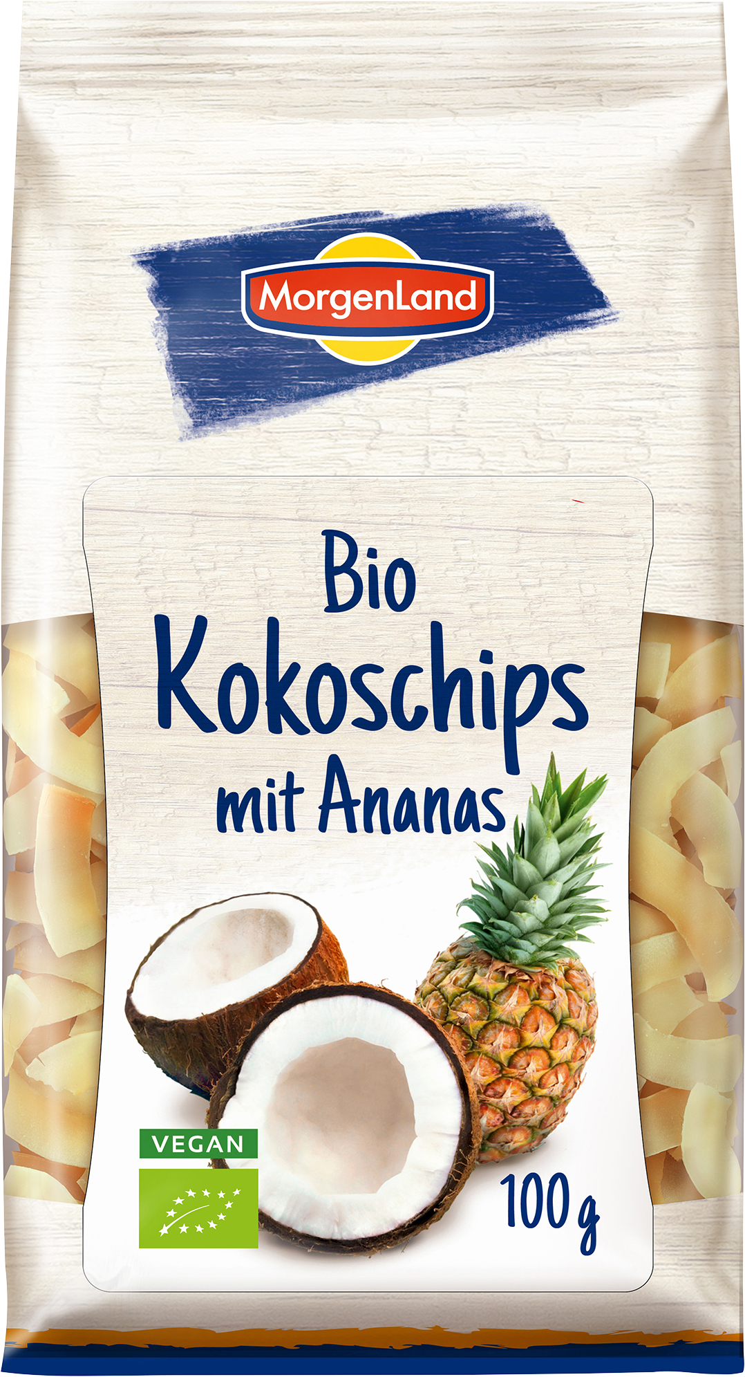 Morgenland Kokoschips Ananas 100g 