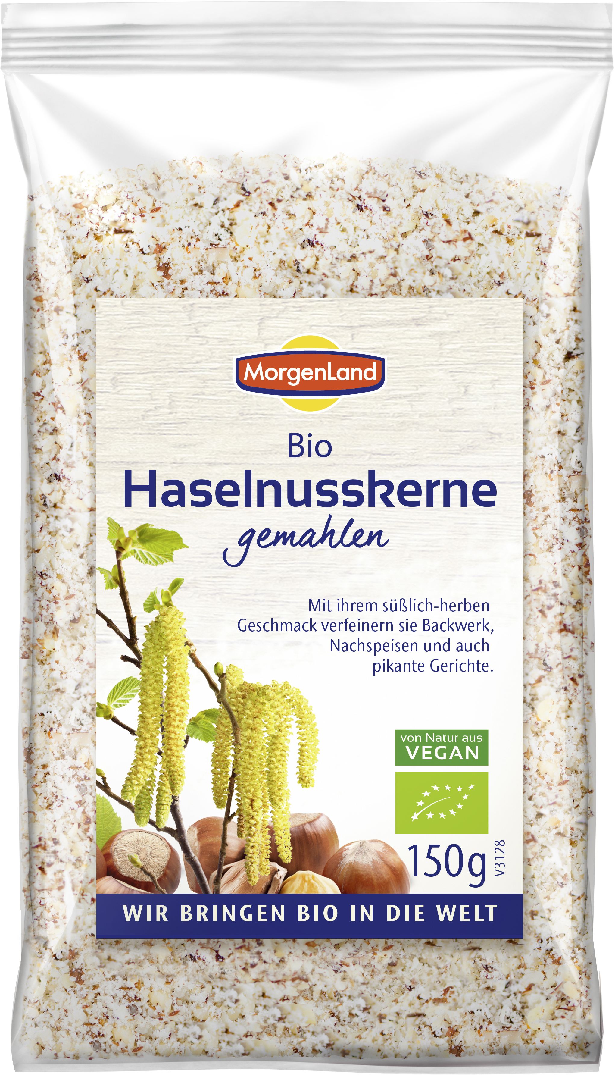 MorgenLand Haselnusskerne gemahlen 150g