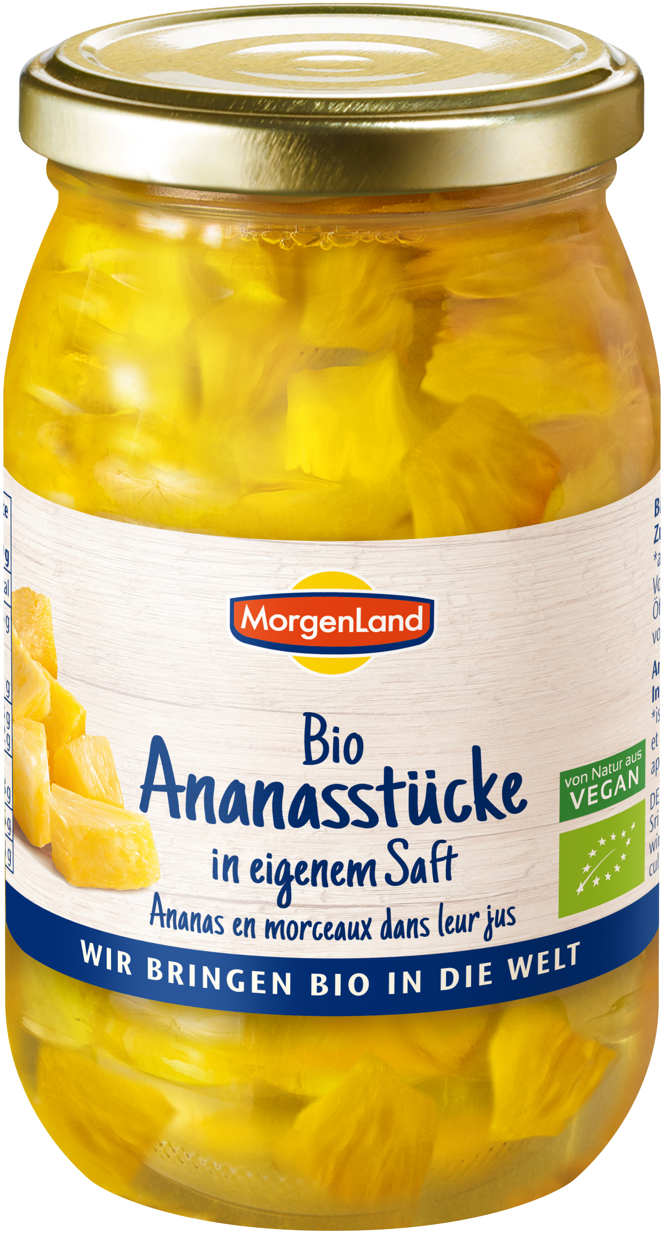 MorgenLand Ananasstücke im eigenem Saft 350g