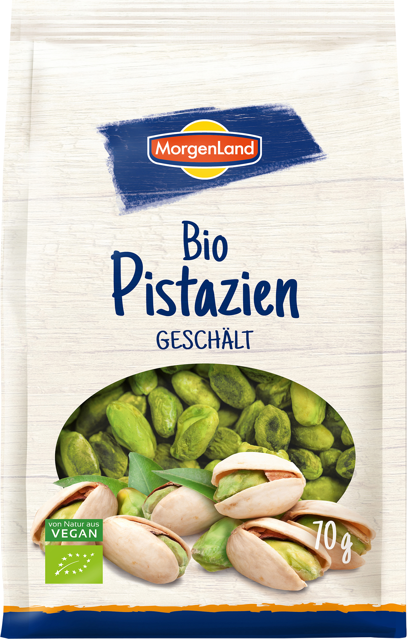 MorgenLand Pistazienkerne, grün, geschält 70g/nl