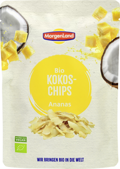 Morgenland Kokoschips Ananas 55g
