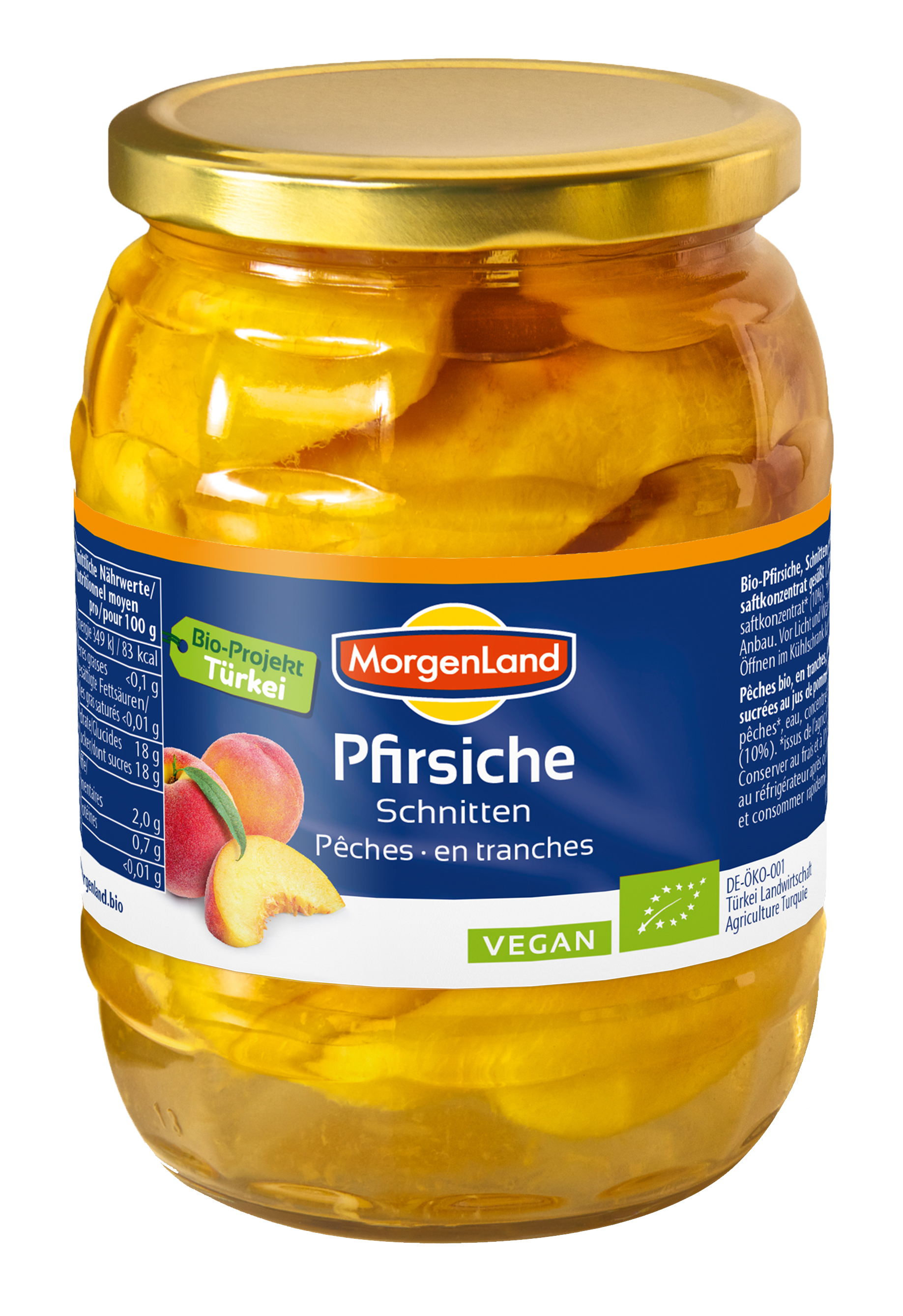MorgenLand Pfirsiche Schnitten 685g