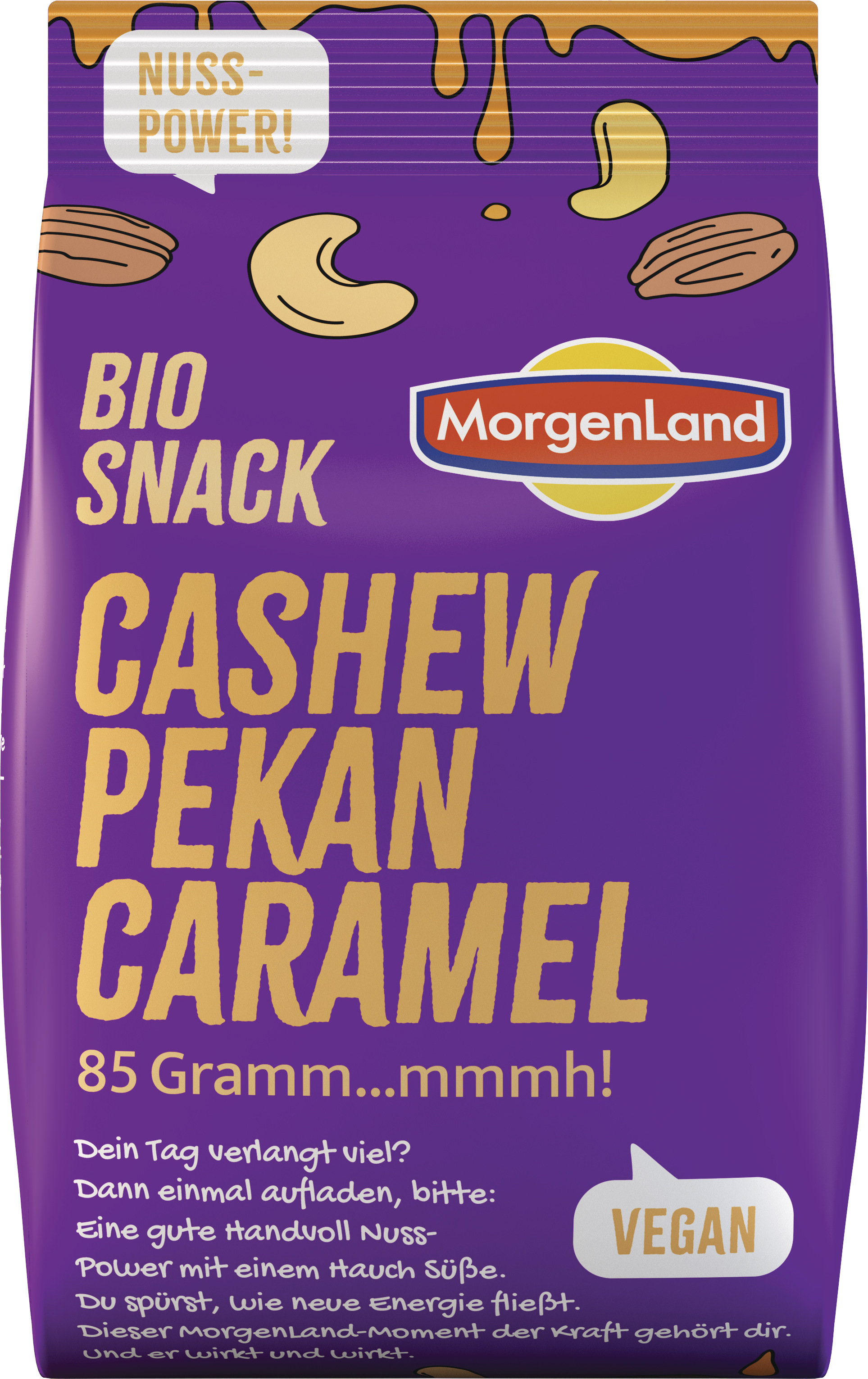 MorgenLand Snack Cashew Pekan Caramel 85g