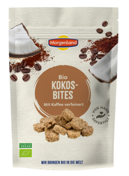 MorgenLand Kokos-Bites Kaffee Kokossnack 125g