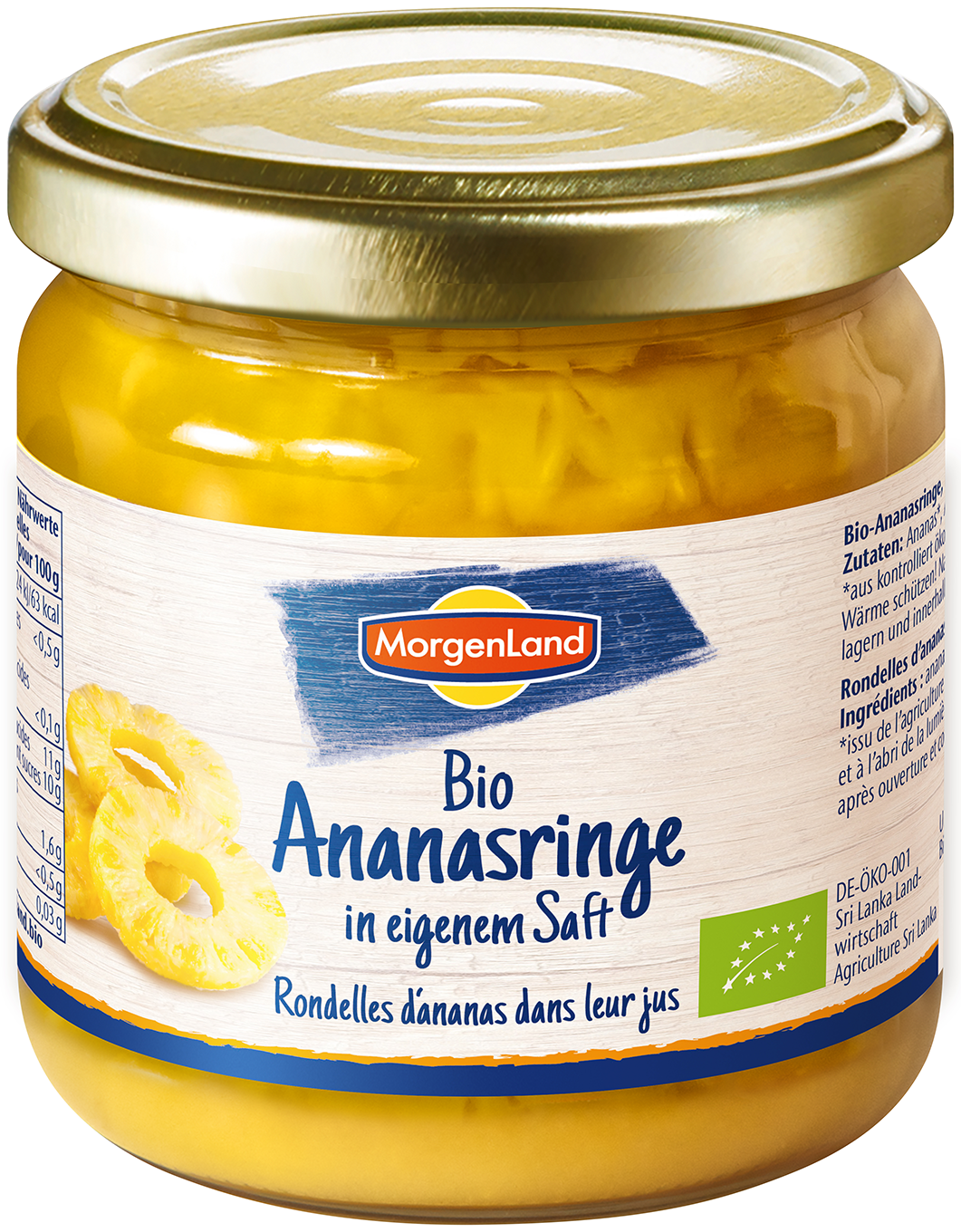 Ananasringe in eigenem Saft 370g