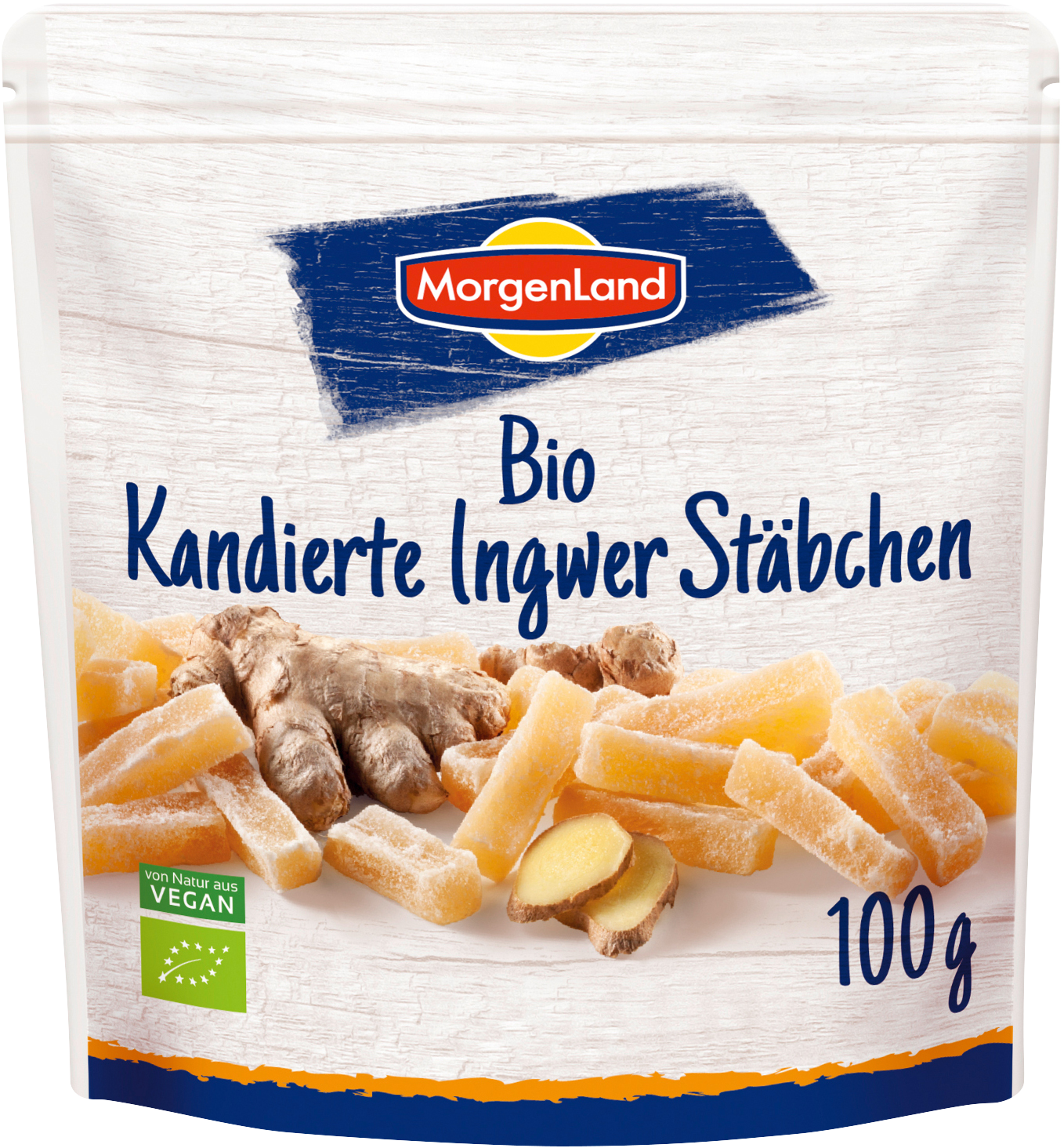 MorgenLand Kandierte Ingwer Stäbchen 100g